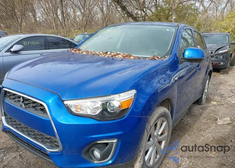 2015 Mitsubishi Outlander Sport Es from USA, damaged, VIN 4A4AP3AU5FE053798